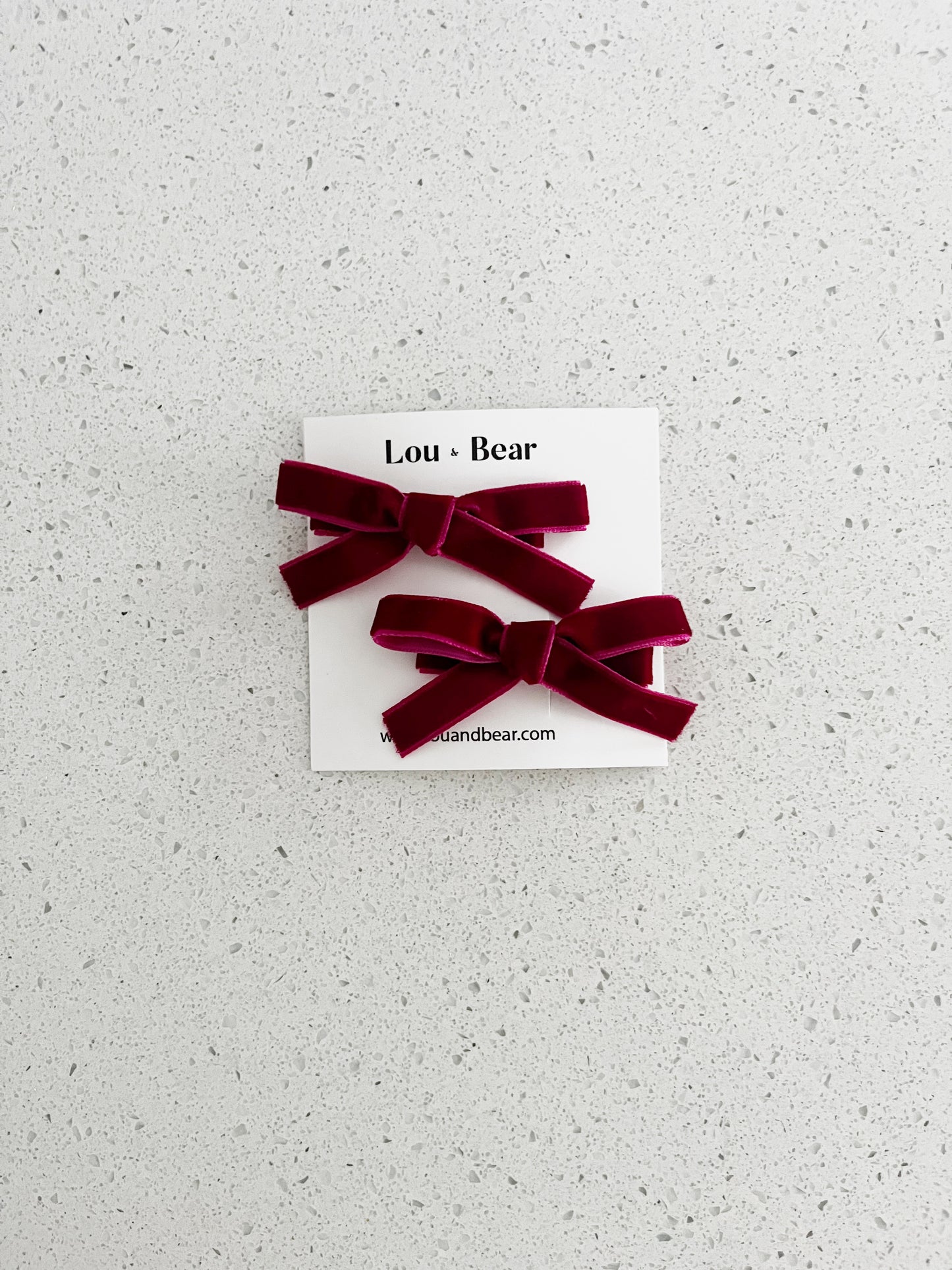 Velvet Bow Barettes